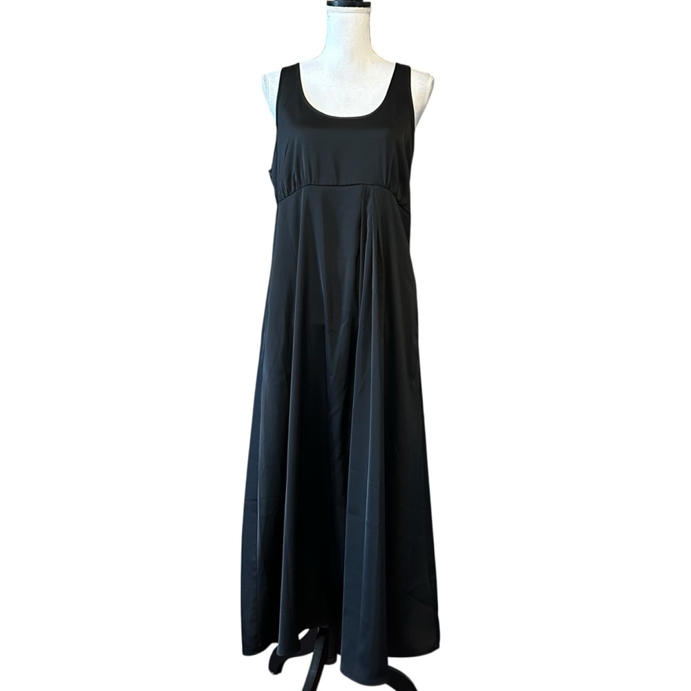 Rachel Zoe Sleeveless Satin Midi Cocktail Special Occasion Dress Women’s Large
